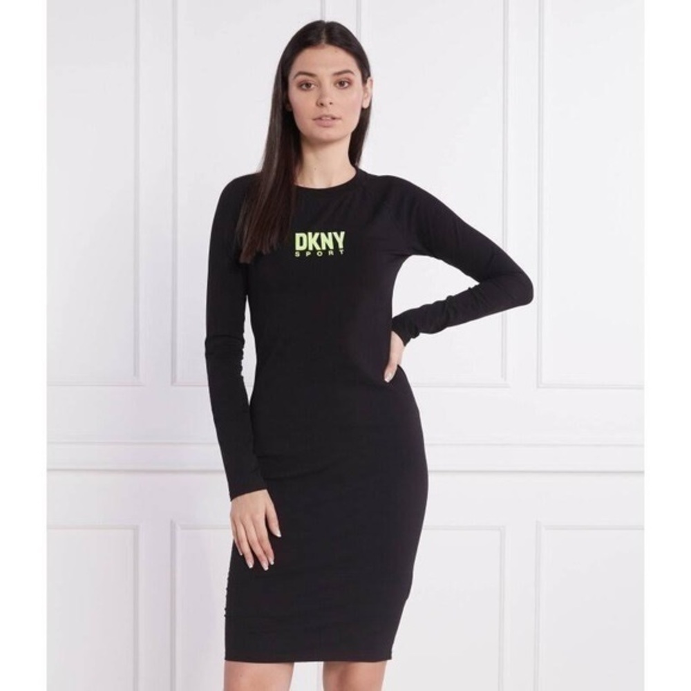 DKNY SPORT Women's Active Soho Long-Sleeve Bodycon Dress